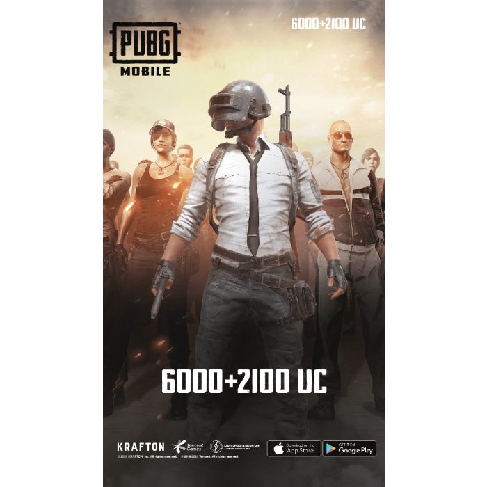 PUBG Mobile 6000 + 2100 UC (Global) - Instant Delivery Email 